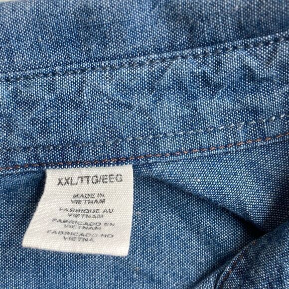 DOCKERS 2X  Long Sleeve Button Down Shacket Shirt - Picture 5 of 11